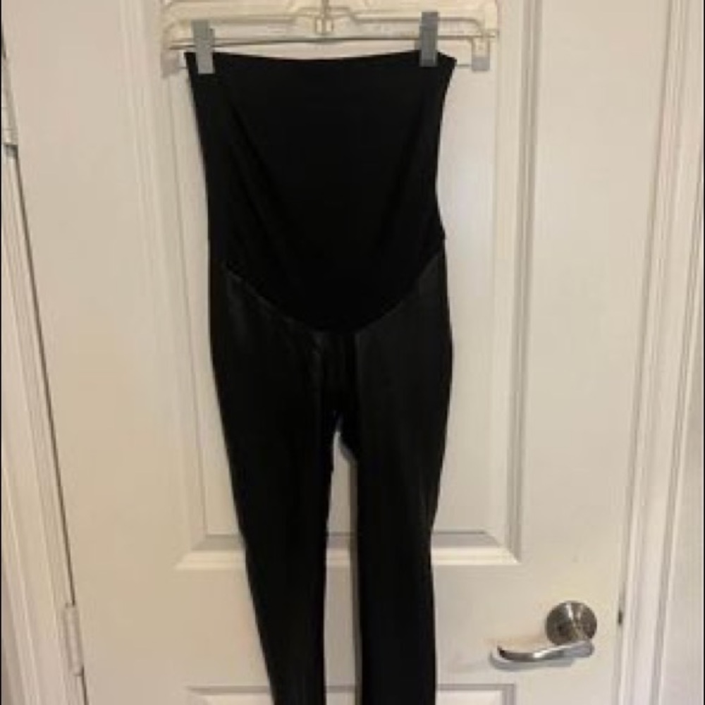 SPANX Maternity *Mama Faux Leather Leggings* - Small